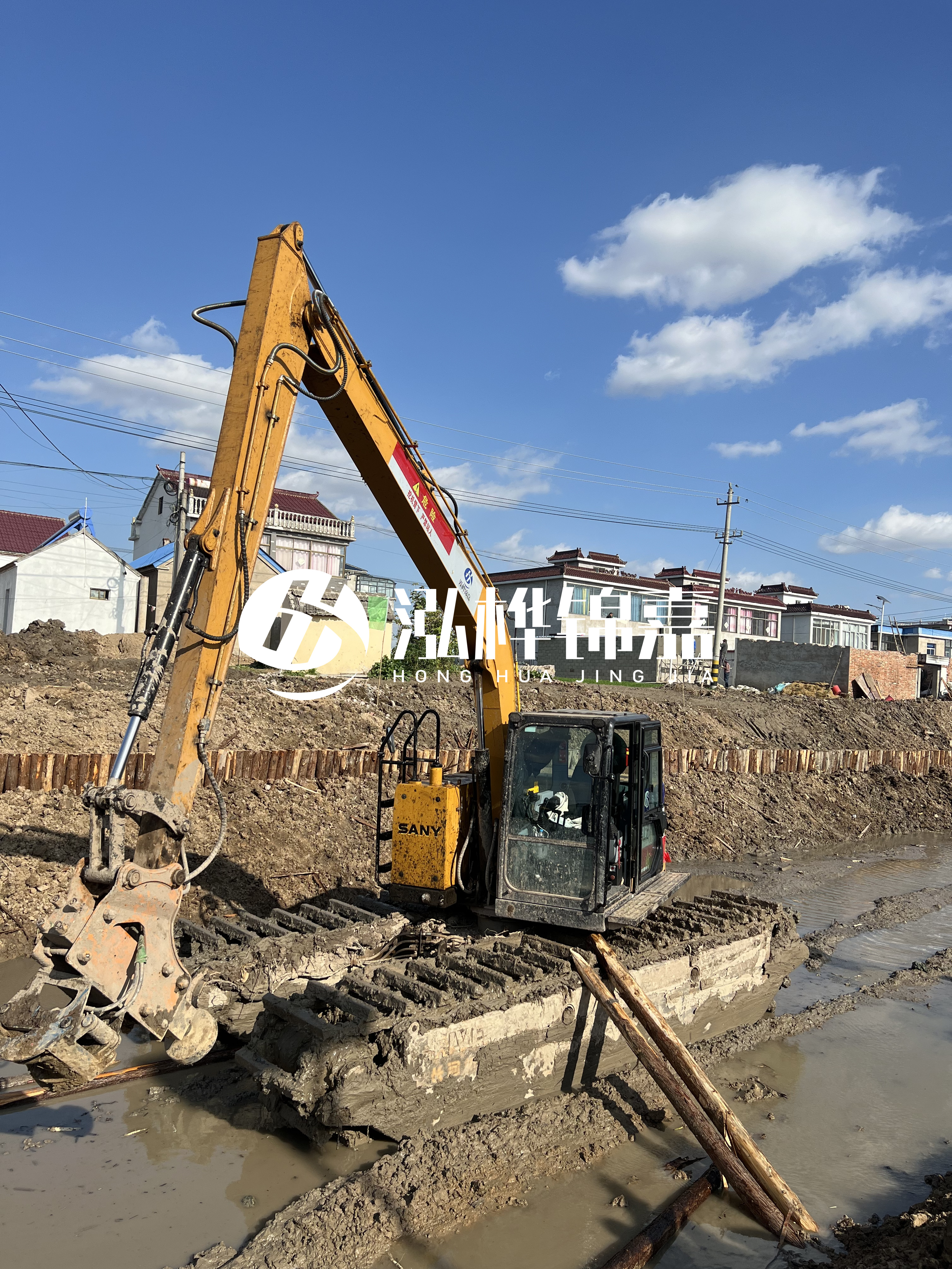 汕頭松木樁源頭廠家-河道護坡打樁對河岸保護有何作用？