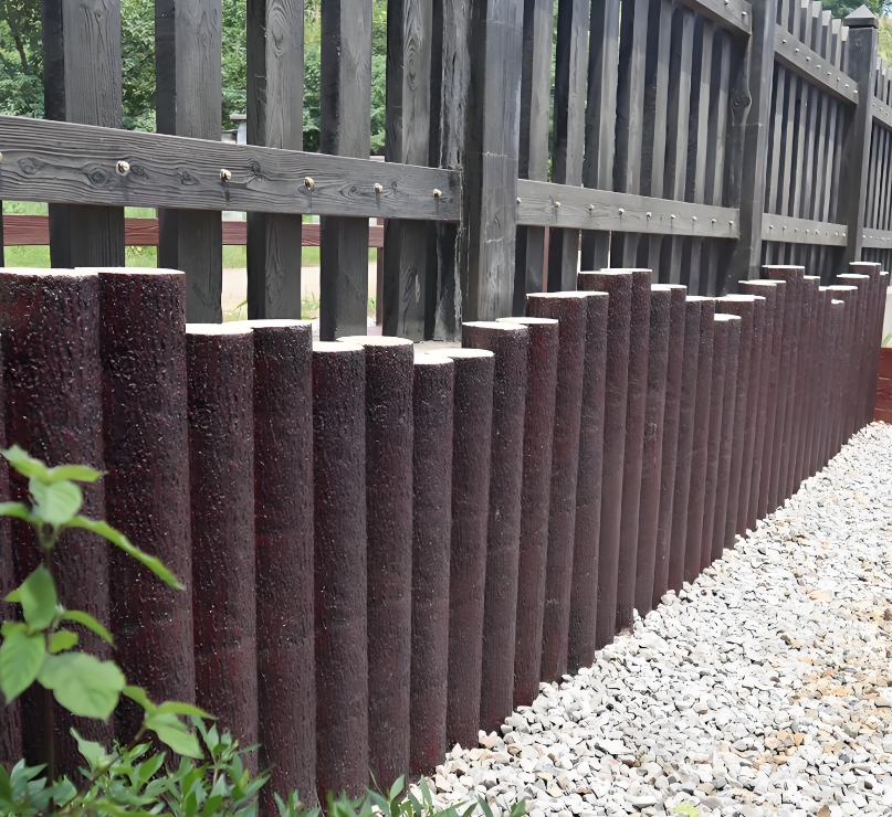 水泥樁批發(fā)廠家泓樺錦嘉-水泥仿木樁的耐久性比實(shí)木樁好嗎？